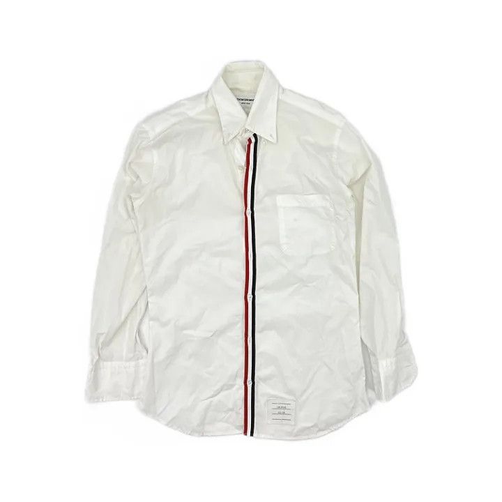 Thom Browne Thom Browne Classic Striped Long Sleeve Shirt 0079 Size US S / EU 44-46 / 1 - 1 Thumbnail