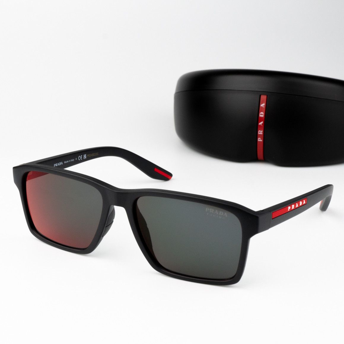 Prada Prada Linea Rossa Men Sunglasses PS05YS 1BO10A BRAND NEW Size ONE SIZE - 1 Thumbnail