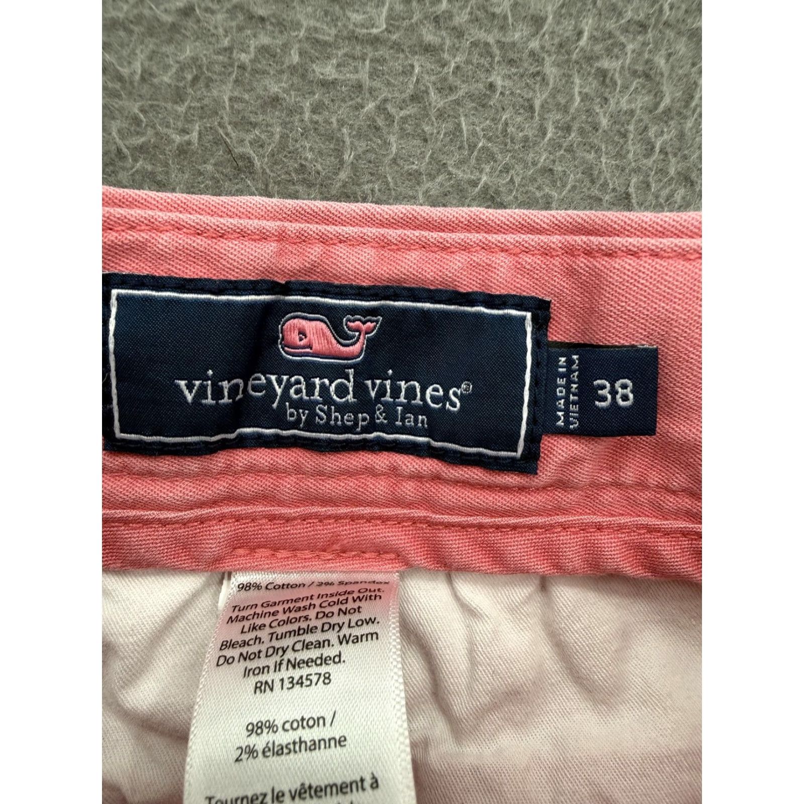 Vineyard Vines Vineyard Vines Shorts Mens 38 Pink Breaker Chino Stretch 9 Inseam Casual Size US 38 / EU 54 - 3 Thumbnail