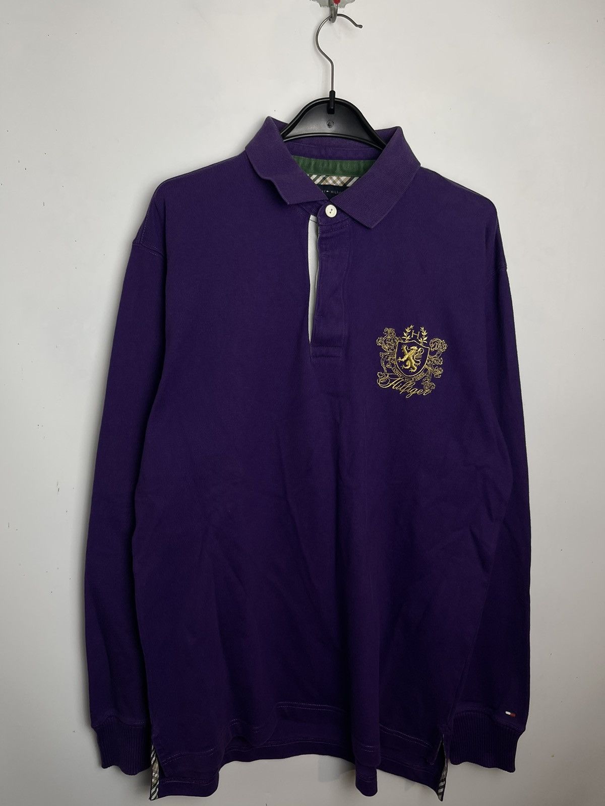 Tommy Hilfiger × Vintage Tommy Hilfiger Vintage Mens Polo Rugby Long Sleeve Shirt Y2K Size US L / EU 52-54 / 3 - 1 Thumbnail