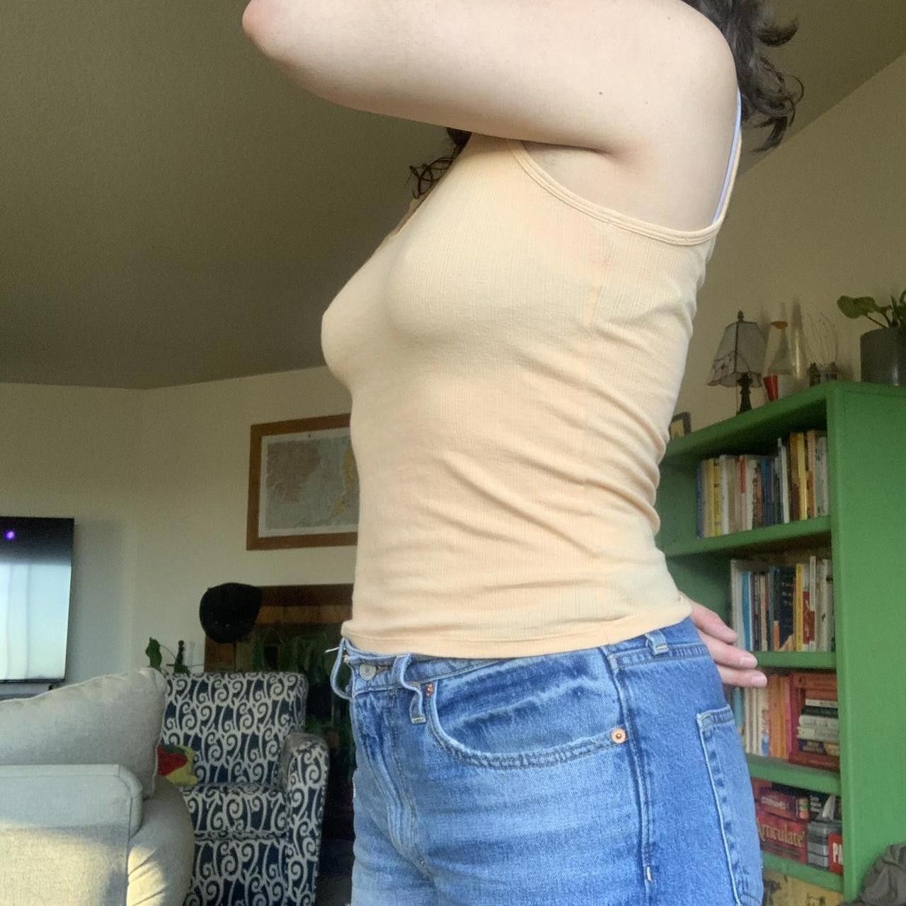 Everlane Pale Orange Everlane Tank Fits Size S / US 4 / IT 40 - 2 Thumbnail