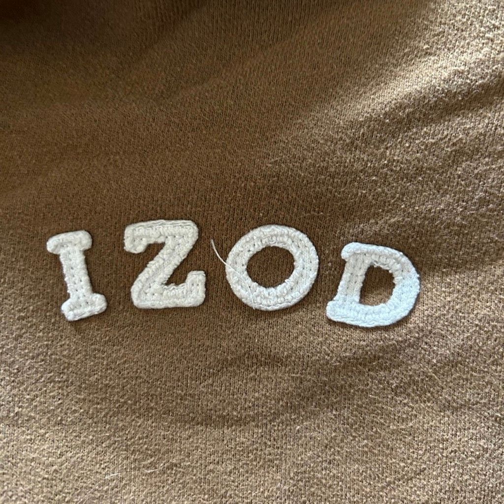 Izod Vintage Designer Brown Hooded Sweatshirt by IZOD Size M / US 6-8 / IT 42-44 - 3 Thumbnail