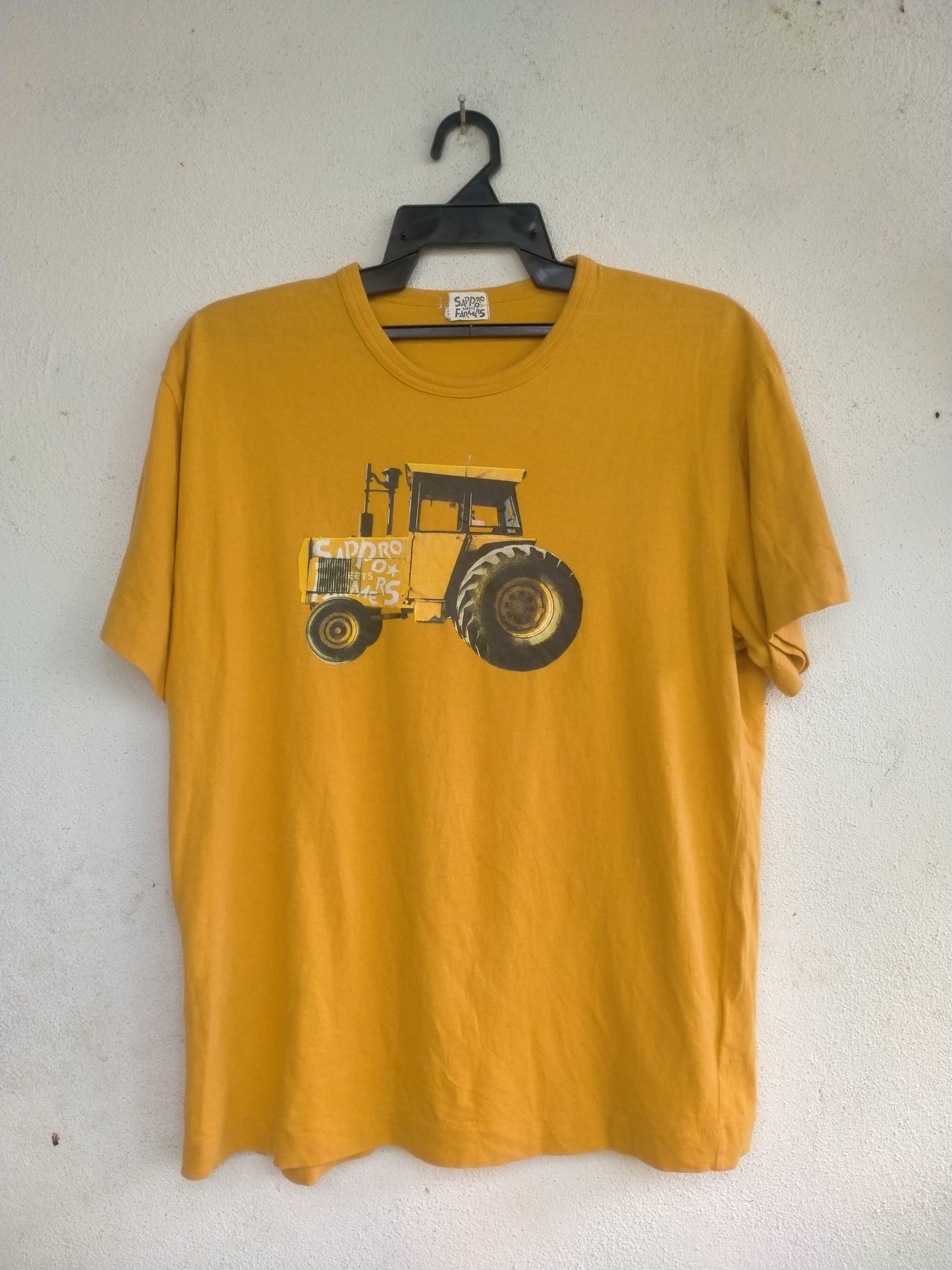 Japanese Brand × Vintage Vintage Sapporo Farmers Distressed t-shirt Size US L / EU 52-54 / 3 - 1 Thumbnail