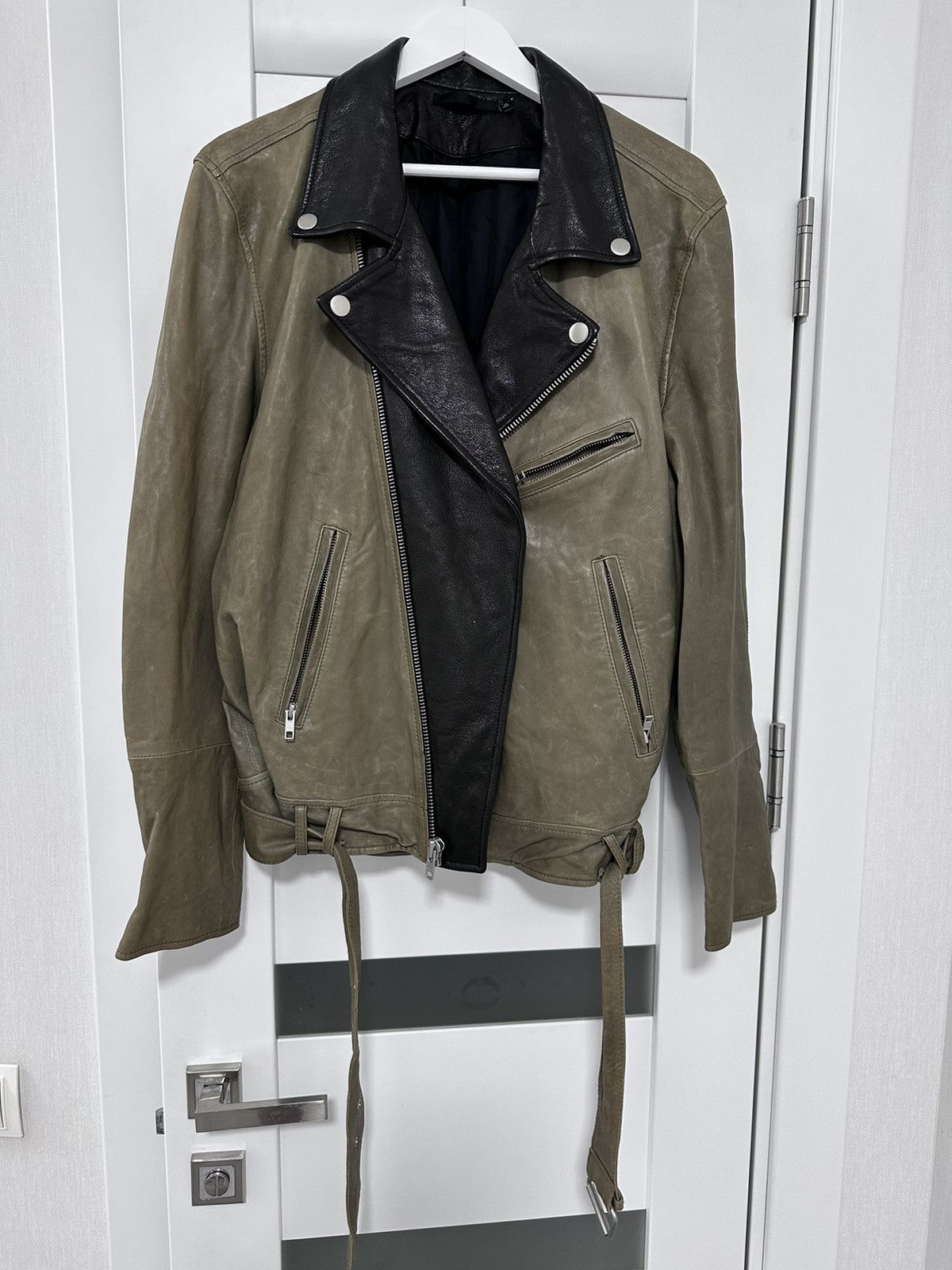 Blk Dnm BLK DNM Leather Biker Jacket XL Motorcycle Size US XL / EU 56 / 4 - 4 Thumbnail