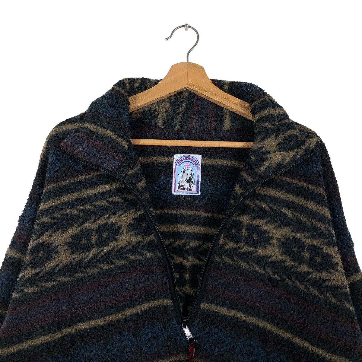 Japanese Brand 🔥90’s Navajo Aztec Fleece Jacket Polartec Jack Wolfskin Size US M / EU 48-50 / 2 - 9 Thumbnail