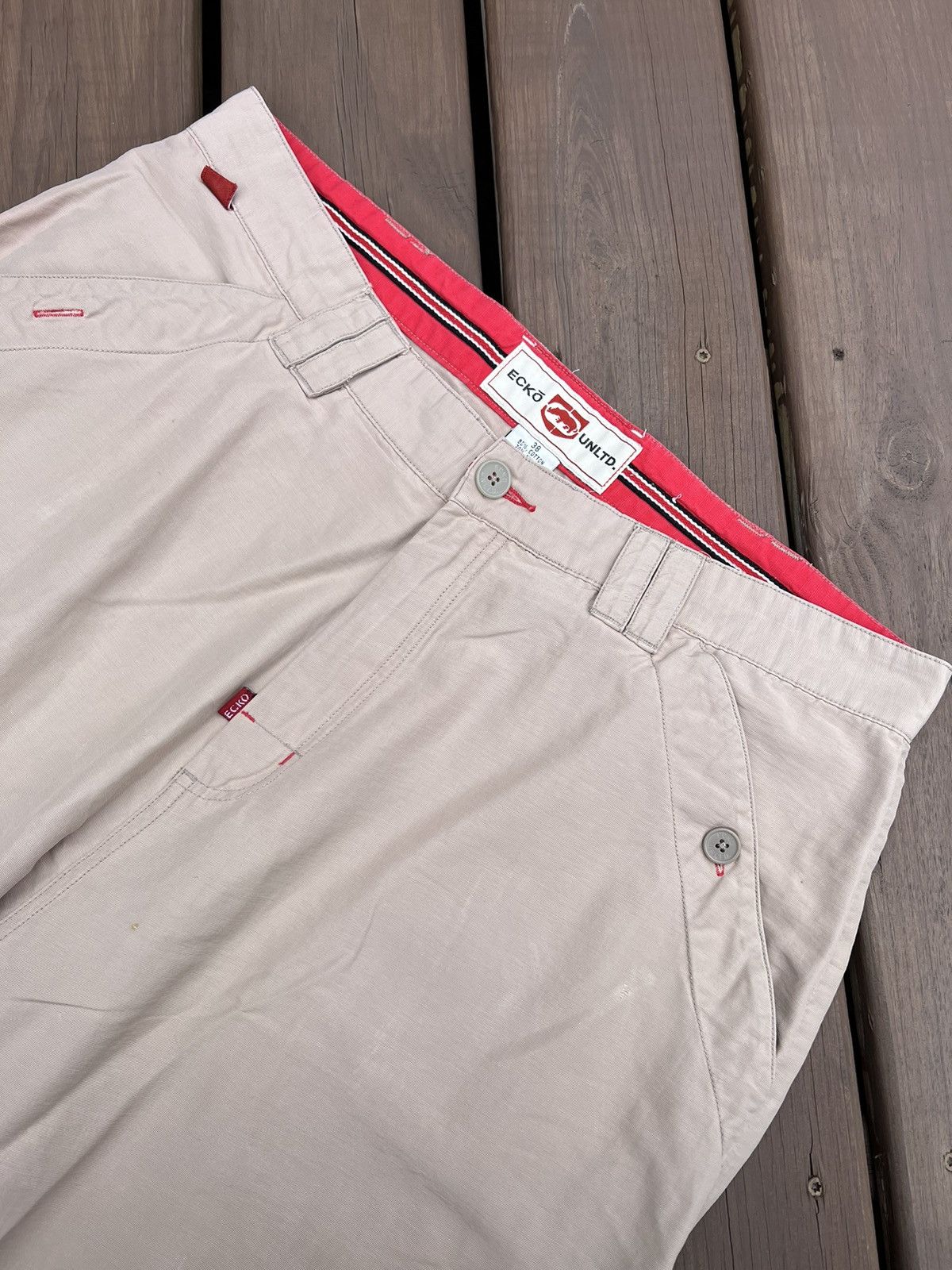 Ecko Unltd. × Vintage Vintage Y2K Ecko Unltd Baggy Skater Cargo Shorts Size US 38 / EU 54 - 2 Thumbnail