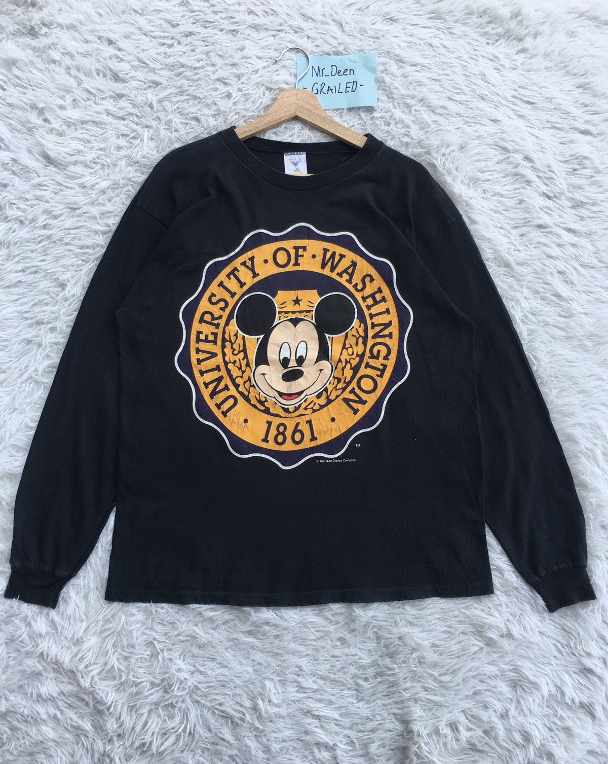 Vintage Rare Vintage University of Washington Longsleeve Shirt Size US L / EU 52-54 / 3 - 1 Thumbnail