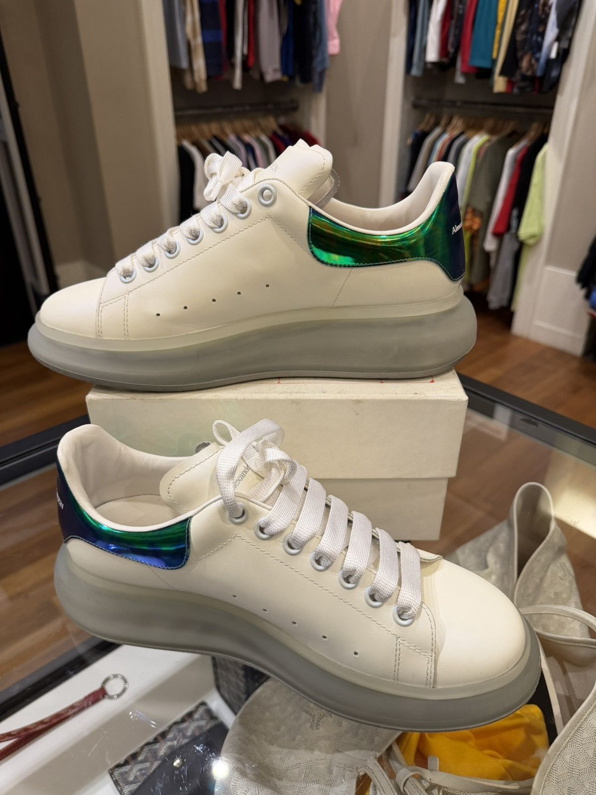 Alexander McQueen Alexander Mcqueen Oversized Sneaker -Iridescent Heel Size US 9.5 / EU 42-43 - 5 Thumbnail