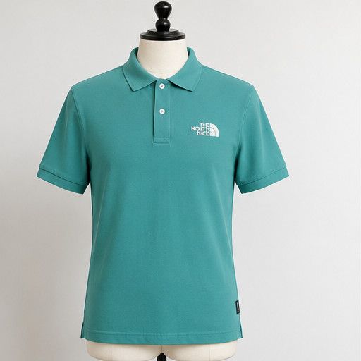 The North Face The North Face Polo Turquoise Minimal Logo Tee Size M Size US M / EU 48-50 / 2 - 1 Thumbnail