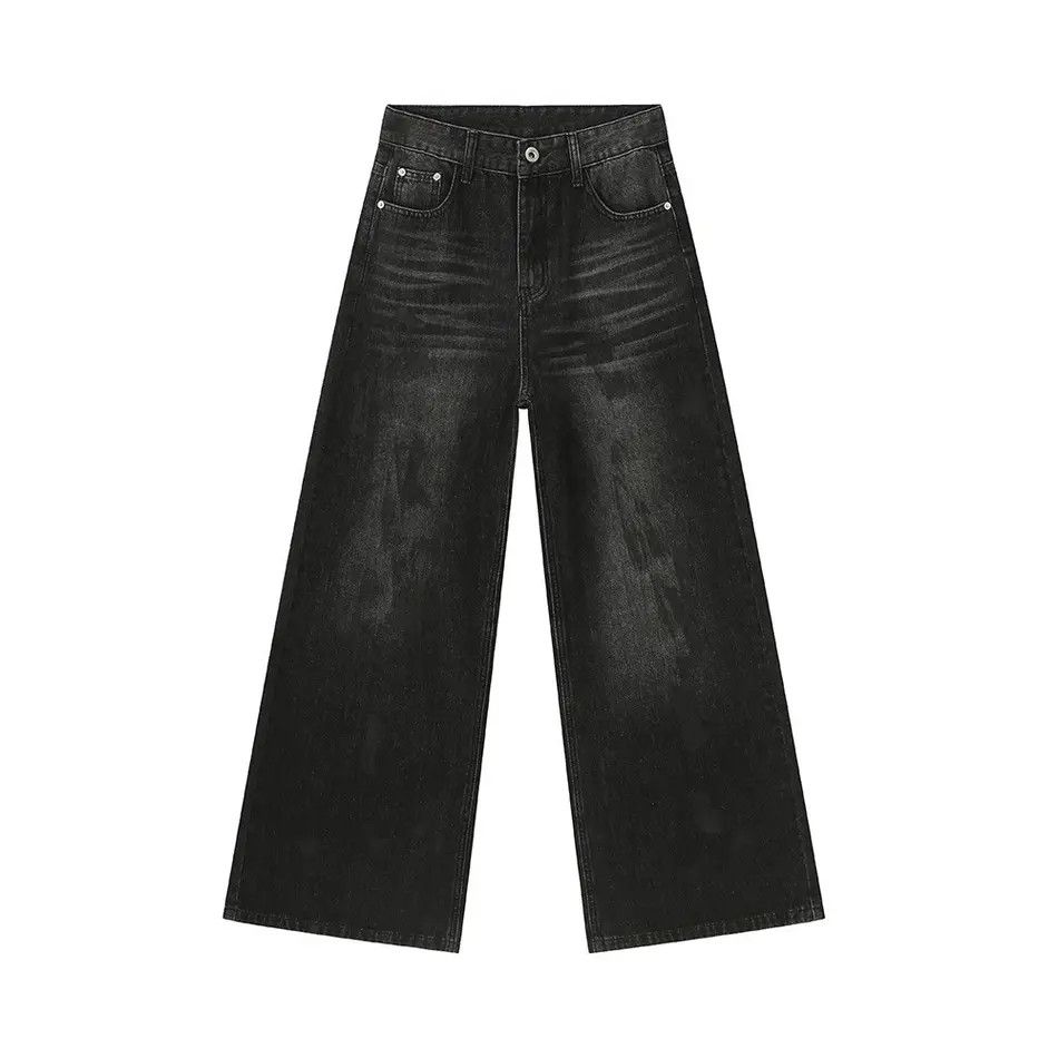 Japanese Brand Retro loose straight leg jeans Size US 32 / EU 48 - 4 Thumbnail