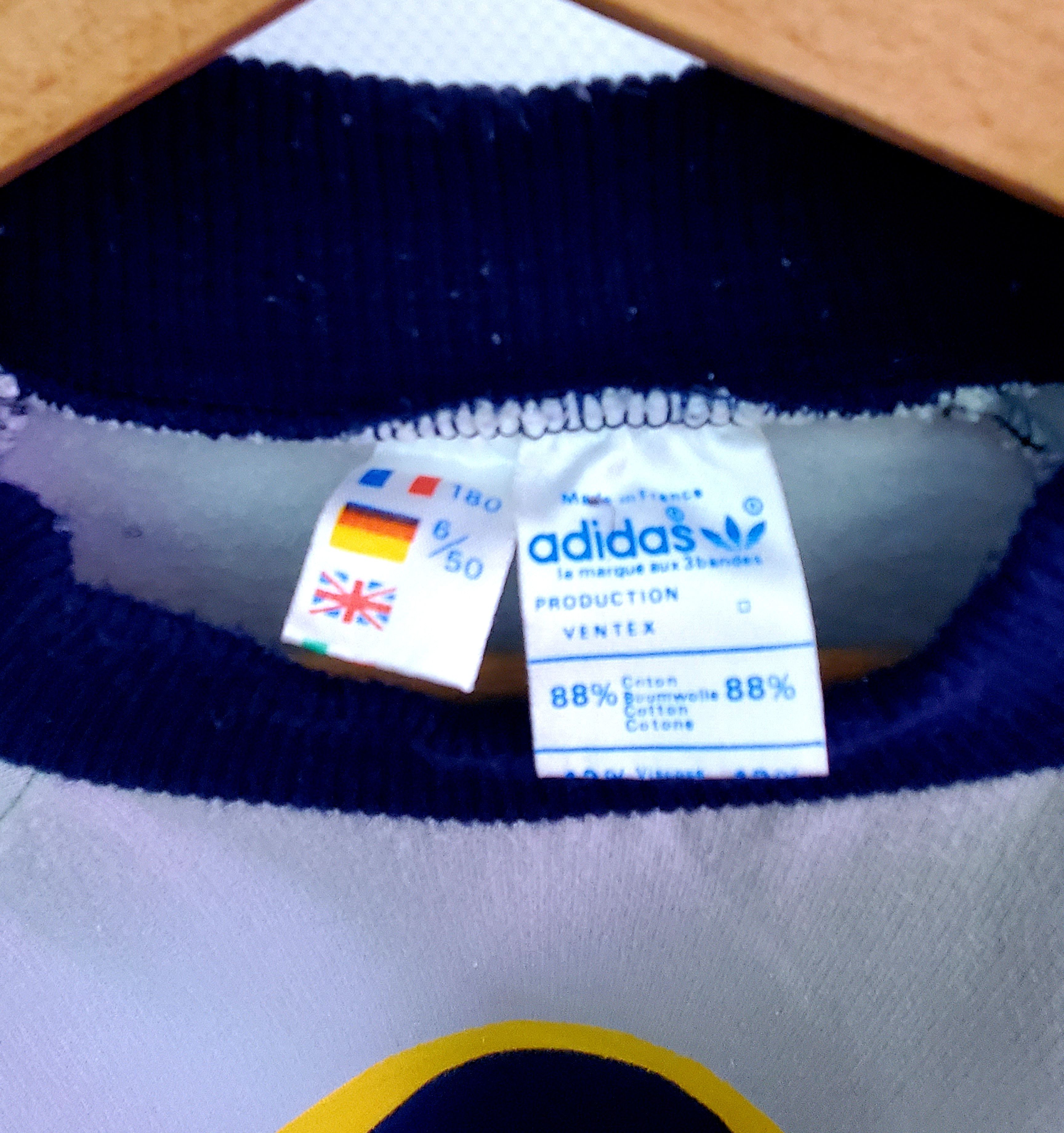 Adidas × Vintage Vintage 80s Adidas Ventex Sweater Made in France size M Size US M / EU 48-50 / 2 - 2 Thumbnail