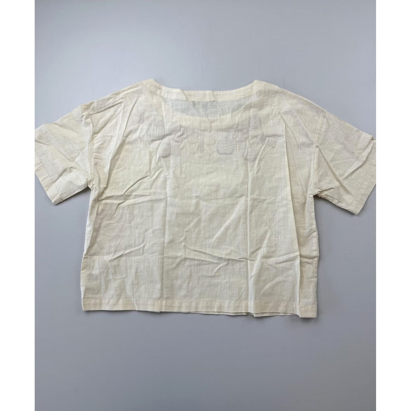 Vintage VINTAGE Princess Highway Blouse Womens 16 Beige Scoop Neck Embroidered Floral Top Size XXL / US 16-18 / IT 52-54 - 2 Thumbnail