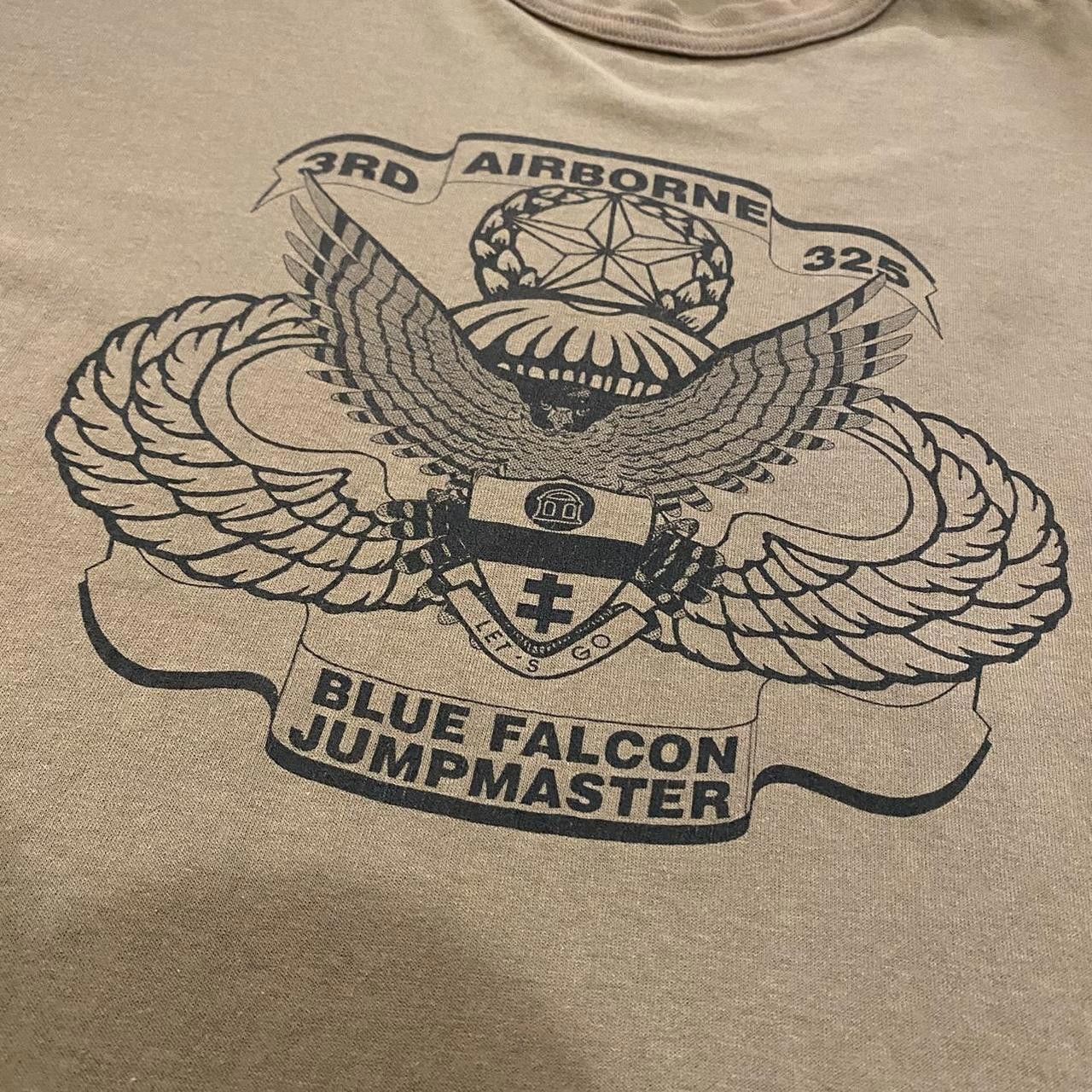 Designer Vintage Brown Airborne Blue Falcon Jumpstarter Tee Size US L / EU 52-54 / 3 - 3 Thumbnail