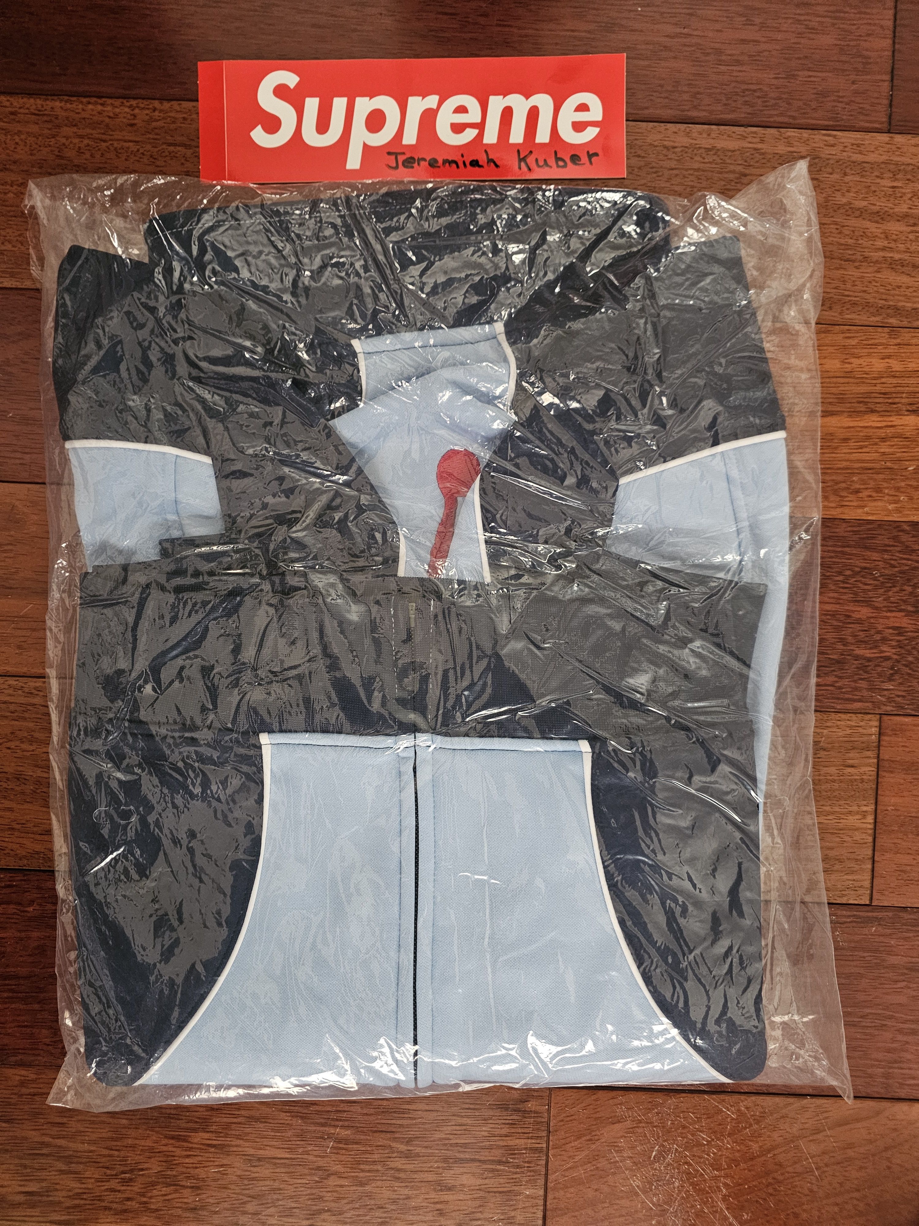 Jordan Brand × Supreme Supreme x Jordan Tricot Track Jacket Light Blue FW24 Size US S / EU 44-46 / 1 - 4 Thumbnail