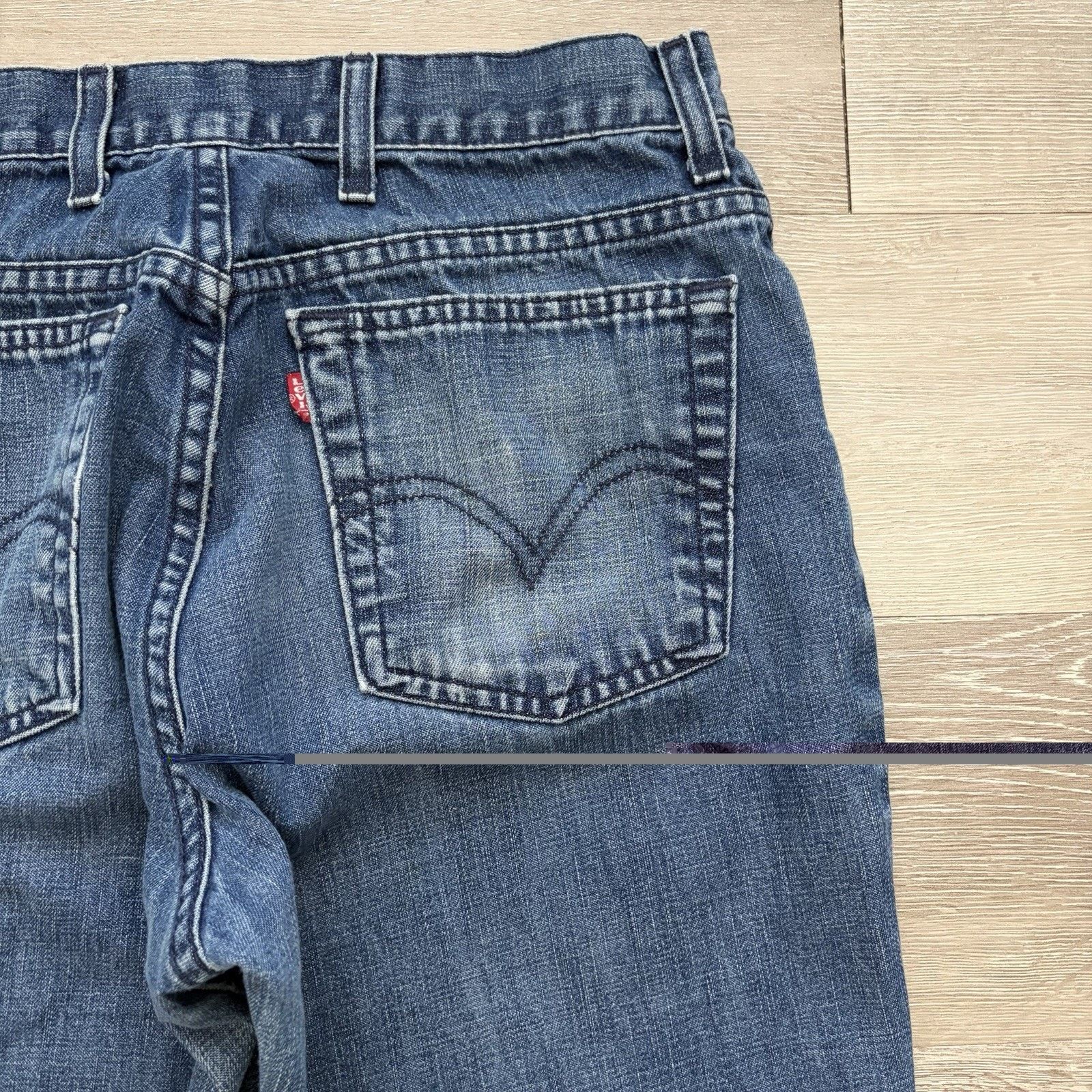 Levi's Rare Vintage 90s Levi’s Sta Prest 31x27 Denim Blue Jeans Size US 31 - 5 Thumbnail