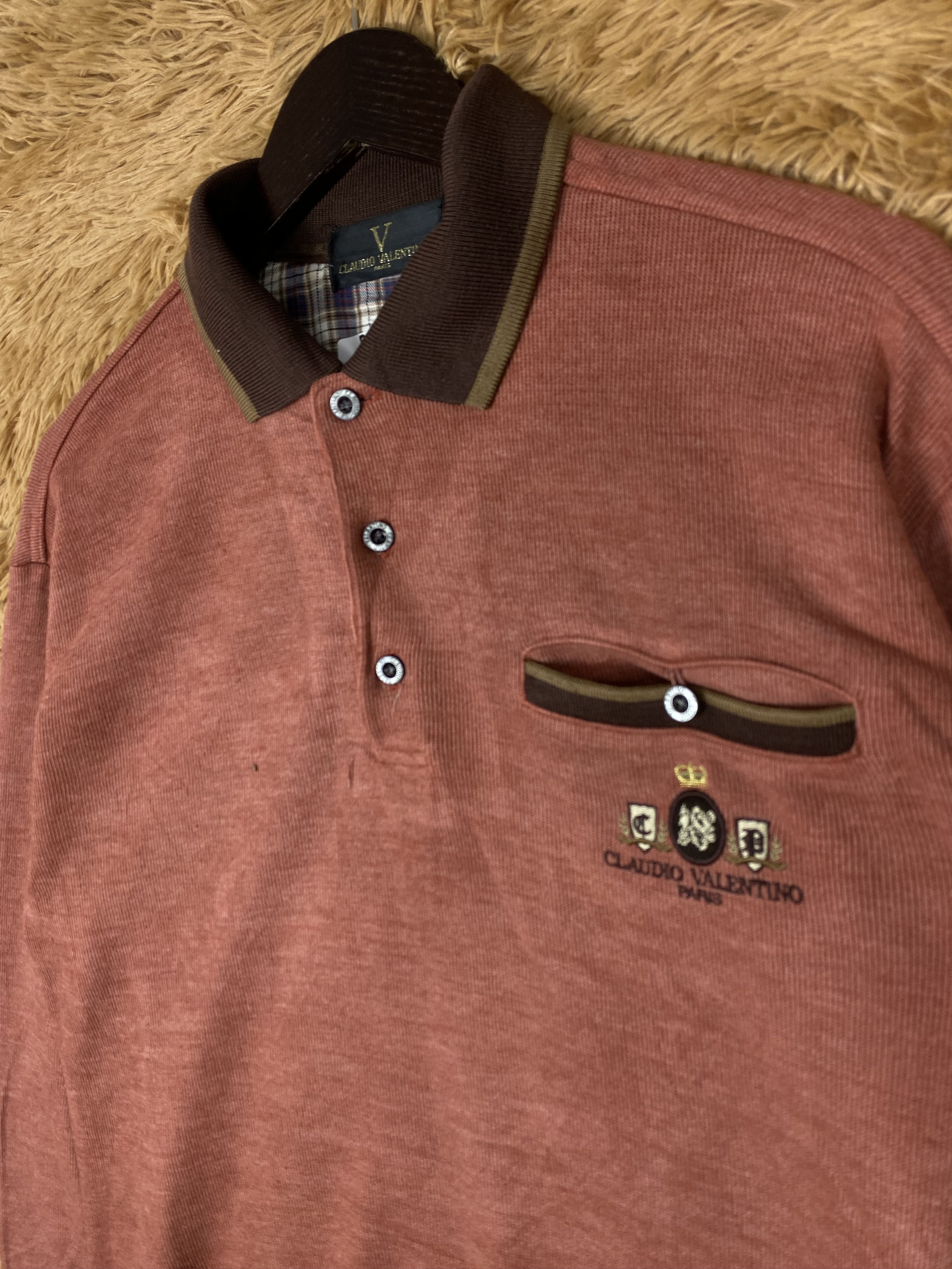 Vintage Vintage Claudio Valentino Half Button Sweatshirts PS0203 Size US M / EU 48-50 / 2 - 4 Thumbnail