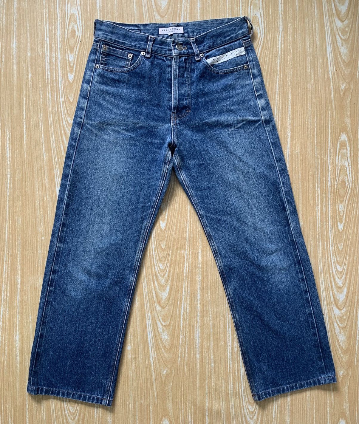 Vintage Marc Jacobs Look Selvedge Denim Pants Size US 27 - 3 Thumbnail