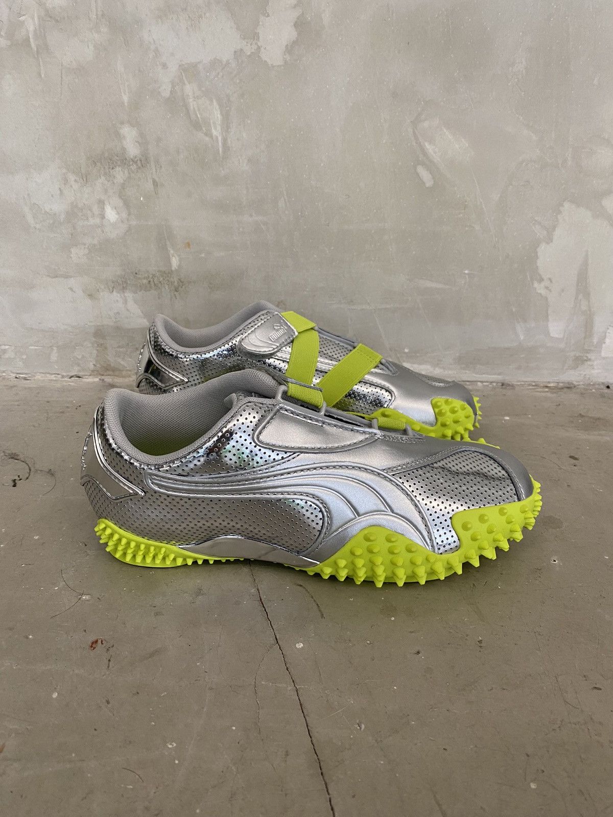 image of Ottolinger x Puma Lostro Low Sneaker Lime / Silver, Men's (Size 9)