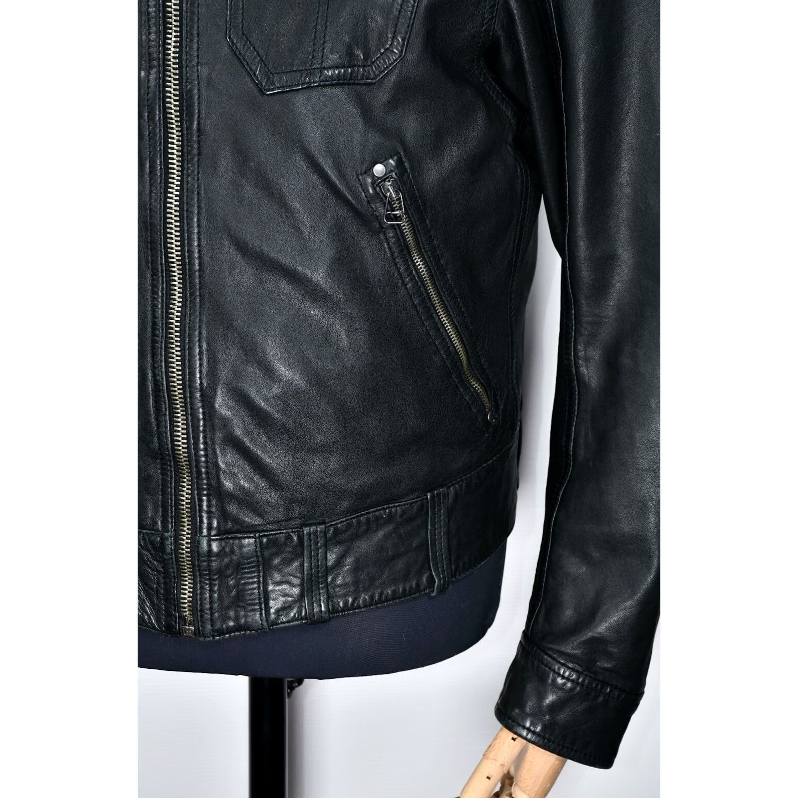 Levi's LEVI'S Jacket Motorcycle Biker Leather 100% LEATHER Size M Men Black Vintage: No Size US M / EU 48-50 / 2 - 7 Thumbnail