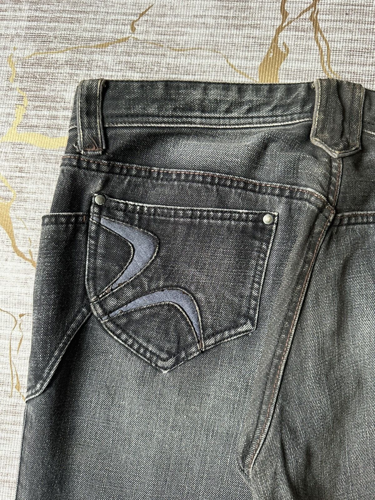 Japanese Brand FLARE Nicole Club For Men NCFM Claw Marks Design Denim Size US 34 / EU 50 - 19 Thumbnail