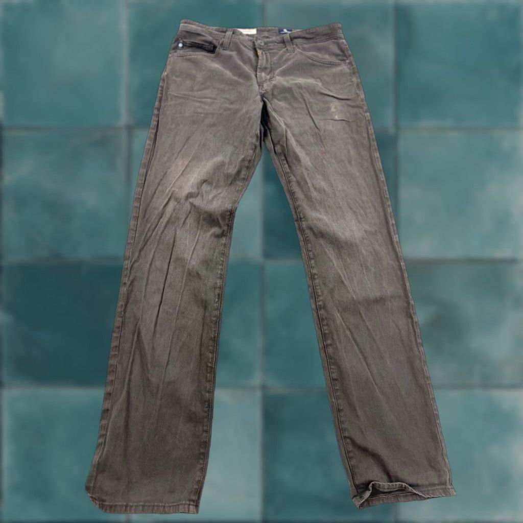 Vintage AG Adriano Goldschmied Pants 34x34 Beige Tailored Leg Regular Fit Mens Size US 34 / EU 50 - 1 Thumbnail