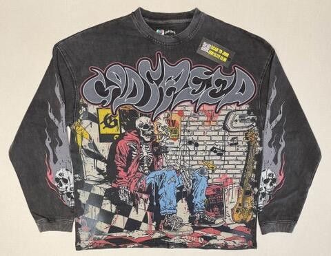 Godspeed Godspeed Stoner Washed Grey L/S Tee Size US XS / EU 42 / 0 - 1 Thumbnail