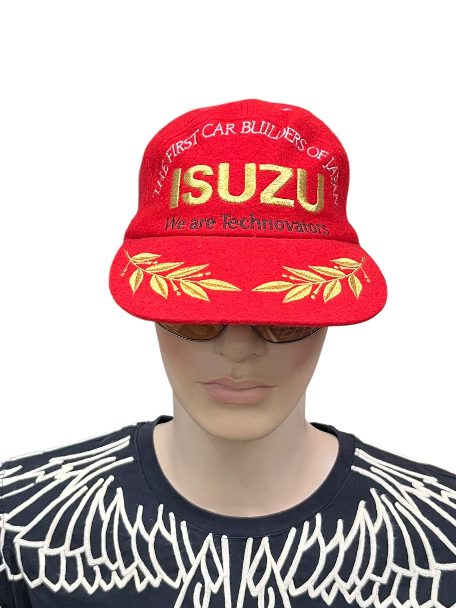 Racer Worldwide Vintage ISUZU Japan Racing Promo Wool Cap Gold Laurel Size ONE SIZE - 1 Thumbnail