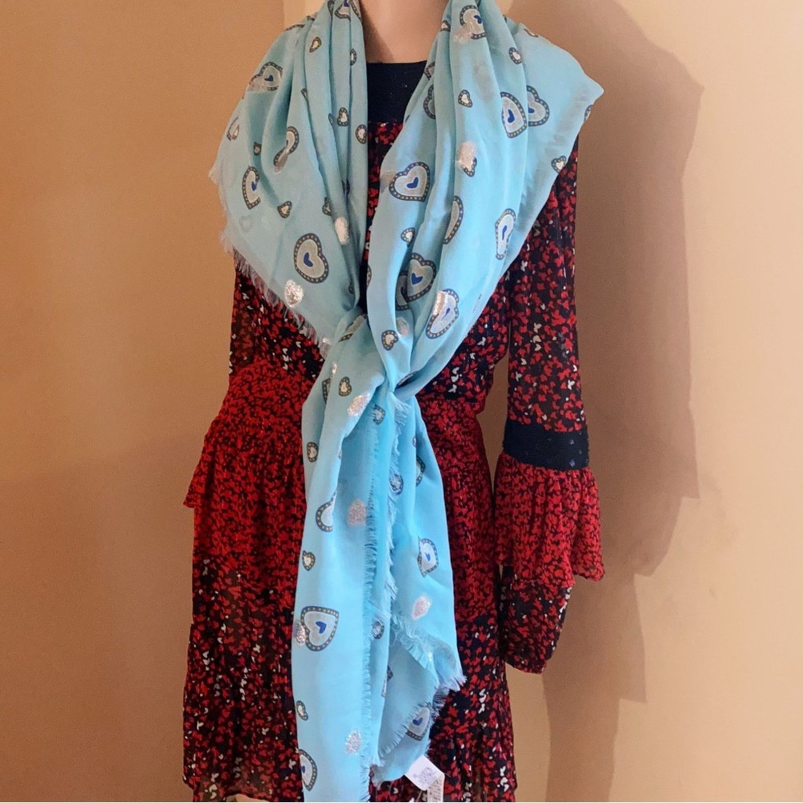 Coach Coach Western Heart Oversized Square Scarf Size ONE SIZE - 12 Thumbnail