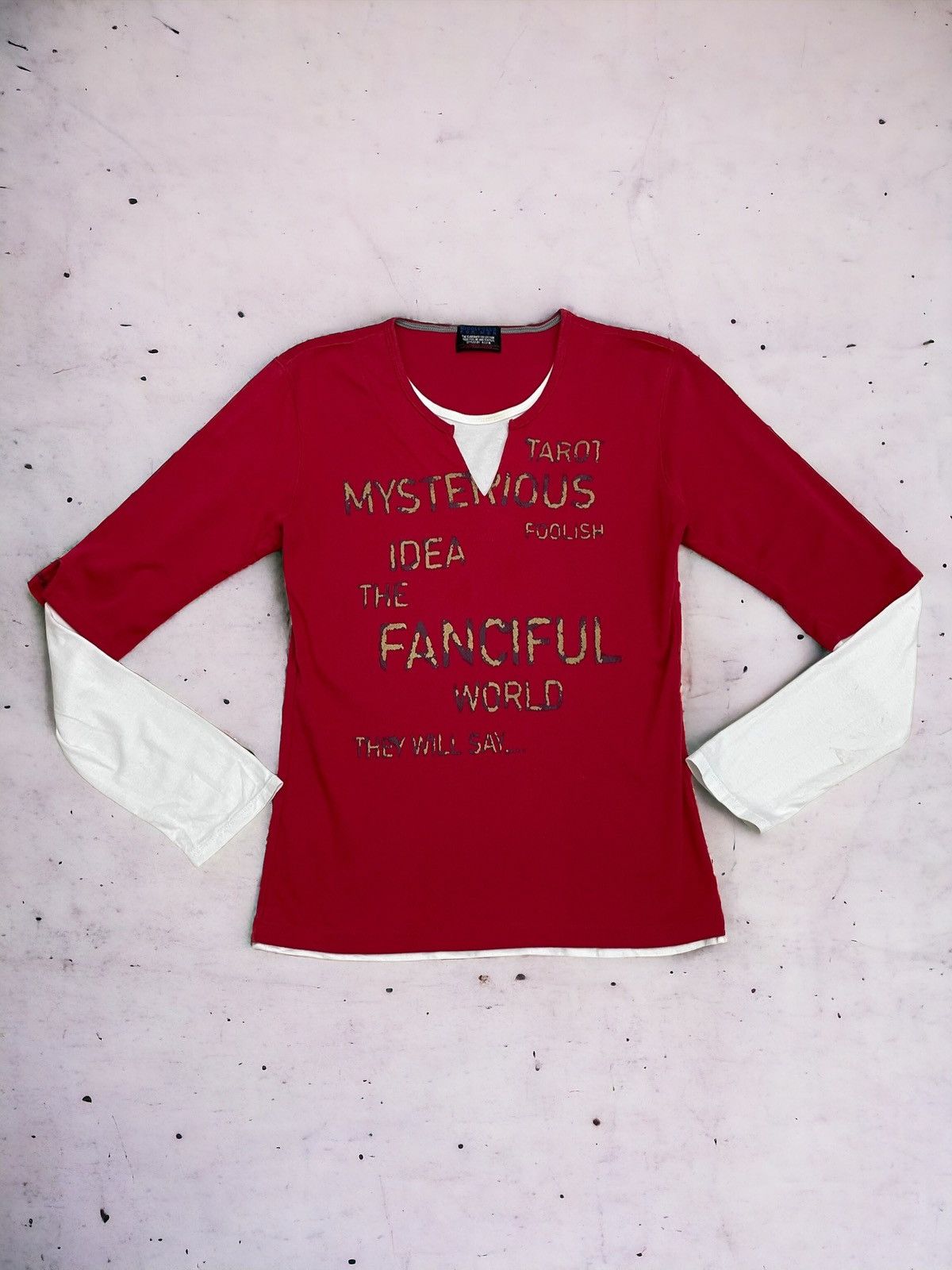 Nicole Club For Men Layered Wording Junya Style Tee