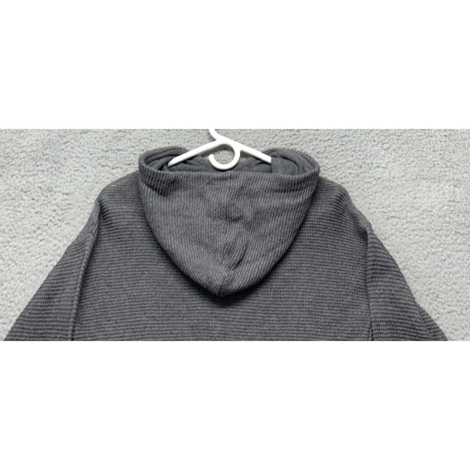 Vintage All in Motion Womens Gray Cropped Hooded Sweater Top XS 3" Slits NWOT Size XS / US 0-2 / IT 36-38 - 5 Thumbnail