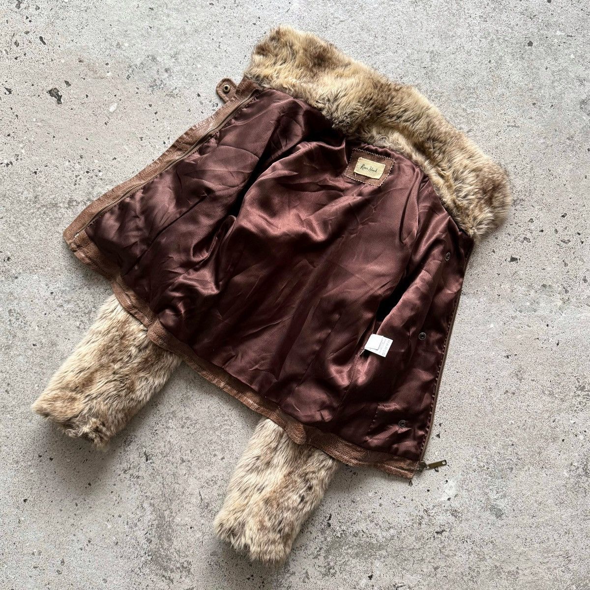 River Island River Island Vintage Wmns Faux Fur Short Jacket Brown Beige Size S / US 4 / IT 40 - 5 Thumbnail