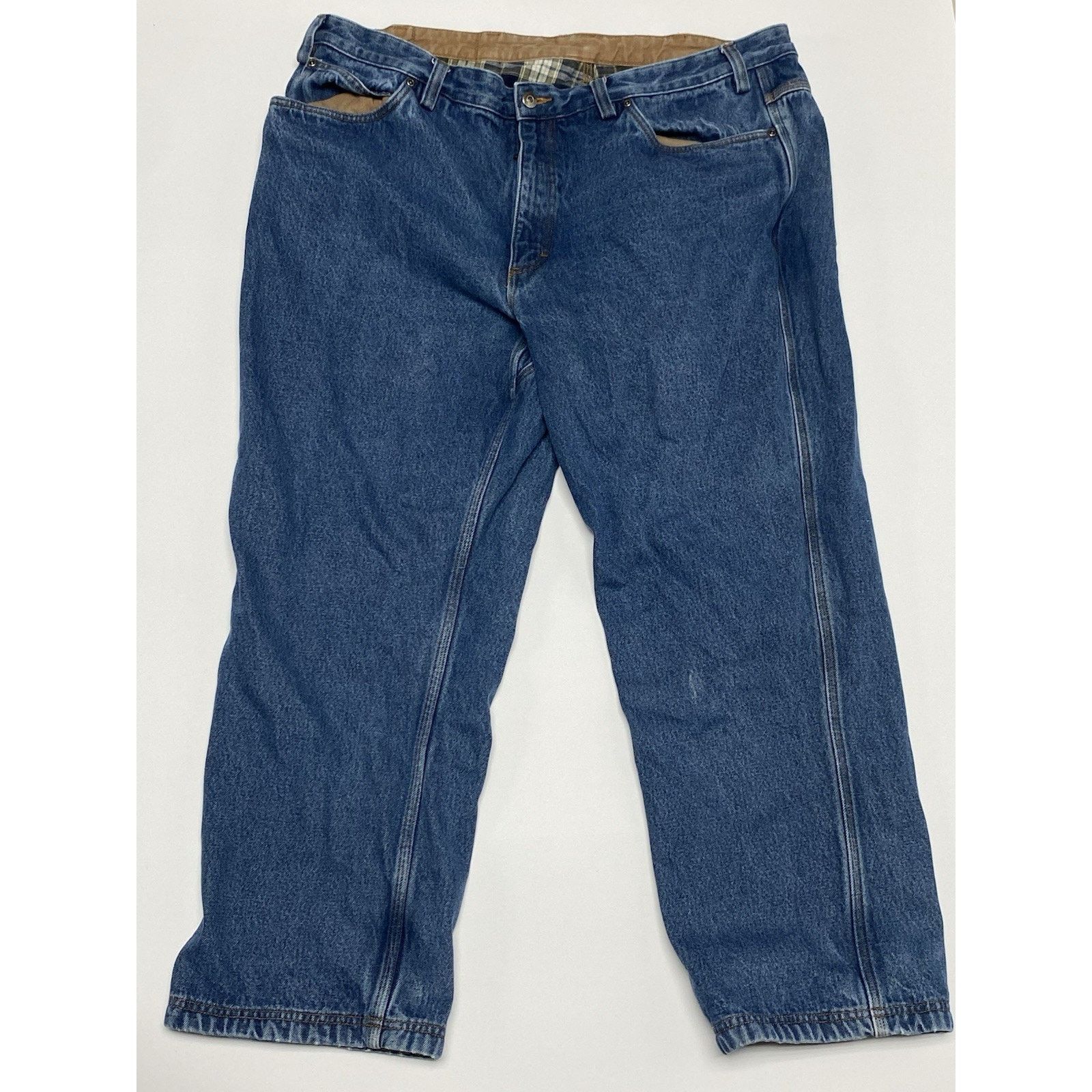 Duluth Trading Company Duluth Trading Flannel Lined Jeans Men's Size 44x30 Denim Size US 44 / EU 60 - 4 Thumbnail