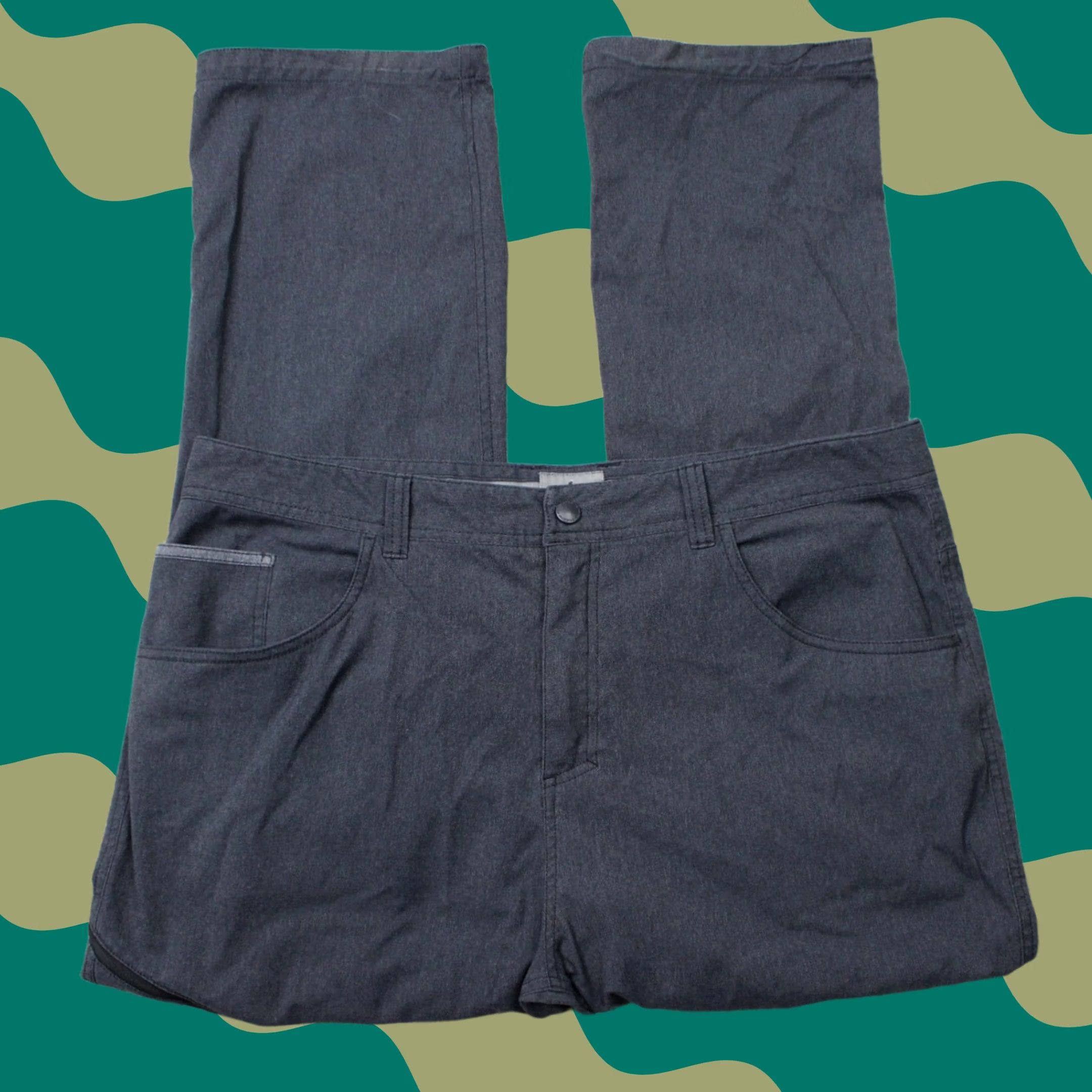 Royal Robbins Royal Robbins Pants Mens 40x32 Gray Canvas Cargo Nylon Straight Leg Hiking Size US 40 / EU 56 - 1 Thumbnail