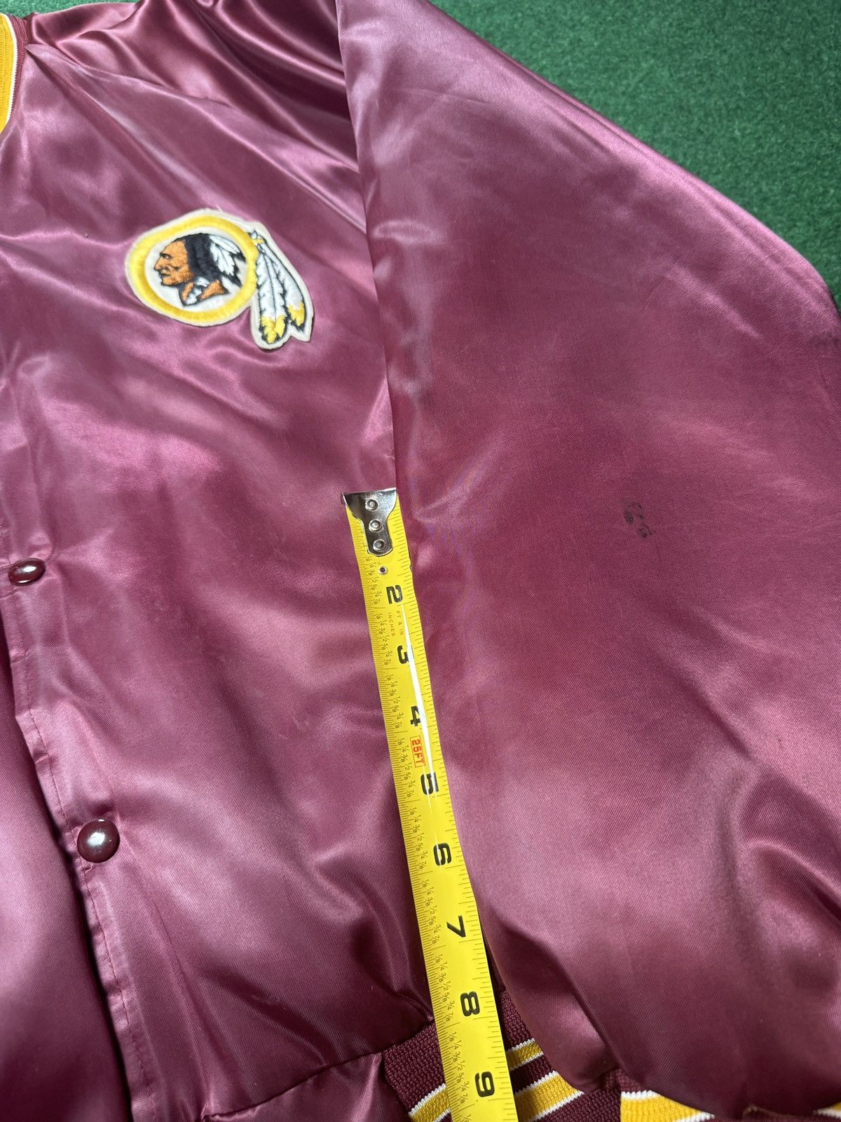 NFL × Starter × Vintage Vintage 80s Washington Redskins NFL Snap Up Satin Jacket Size US L / EU 52-54 / 3 - 7 Thumbnail