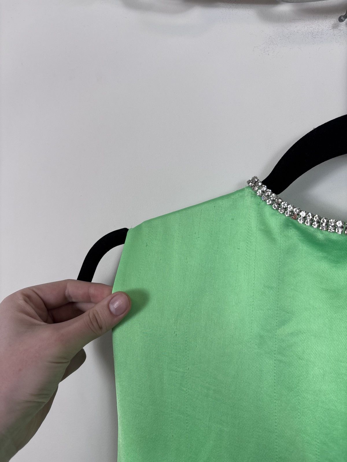 Sandro Sandro Paris E24Neon Vert Fluo NWT Green Cutout Midi Dress Size S / US 4 / IT 40 - 19 Thumbnail