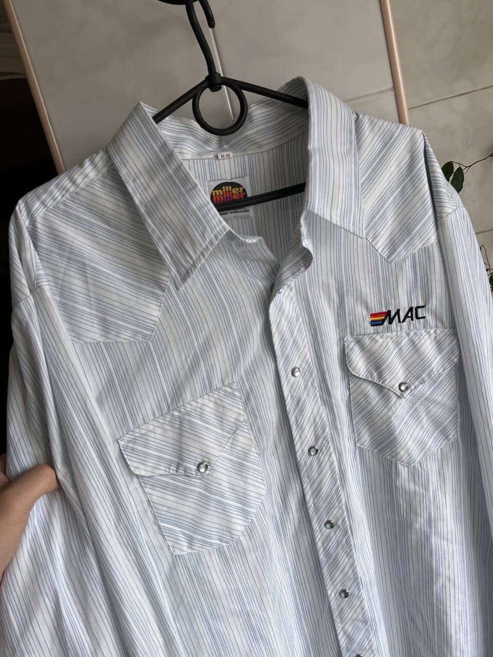 Apple × Vintage 80's 90's Vintage Apple Mac Button Down Shirt Rainbow Logo Size US XL / EU 56 / 4 - 8 Thumbnail