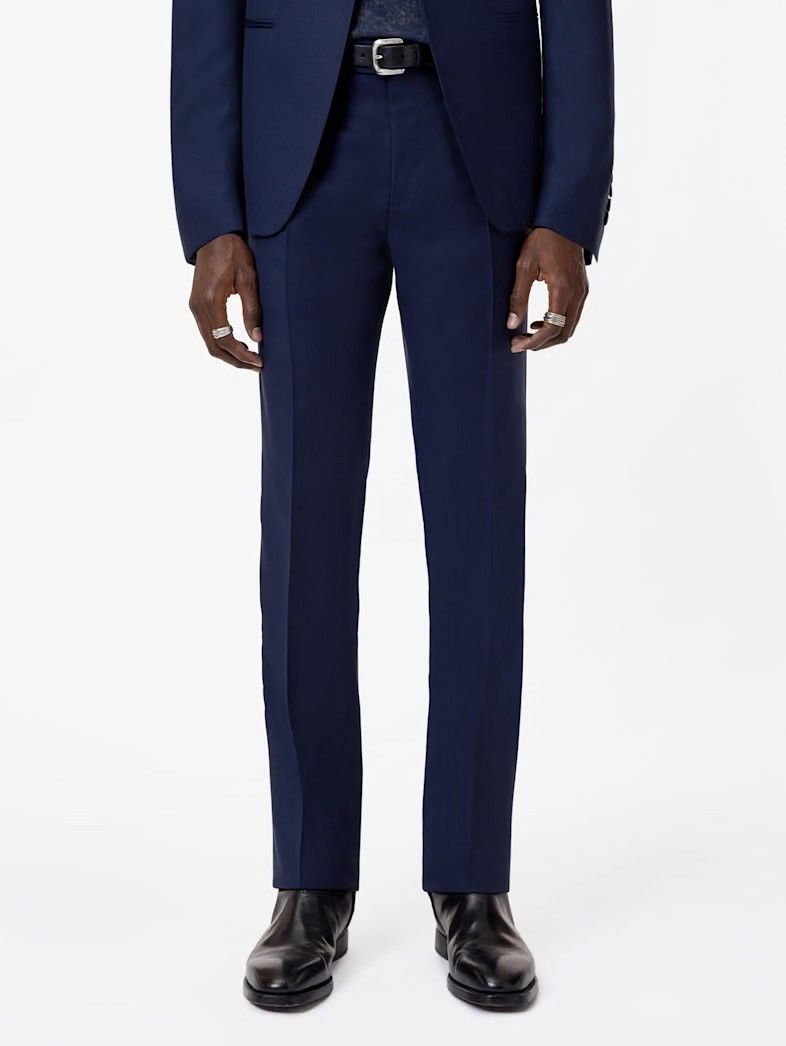 John Varvatos Blue suit. Pants and jacket. Medium Size 40R - 6 Thumbnail