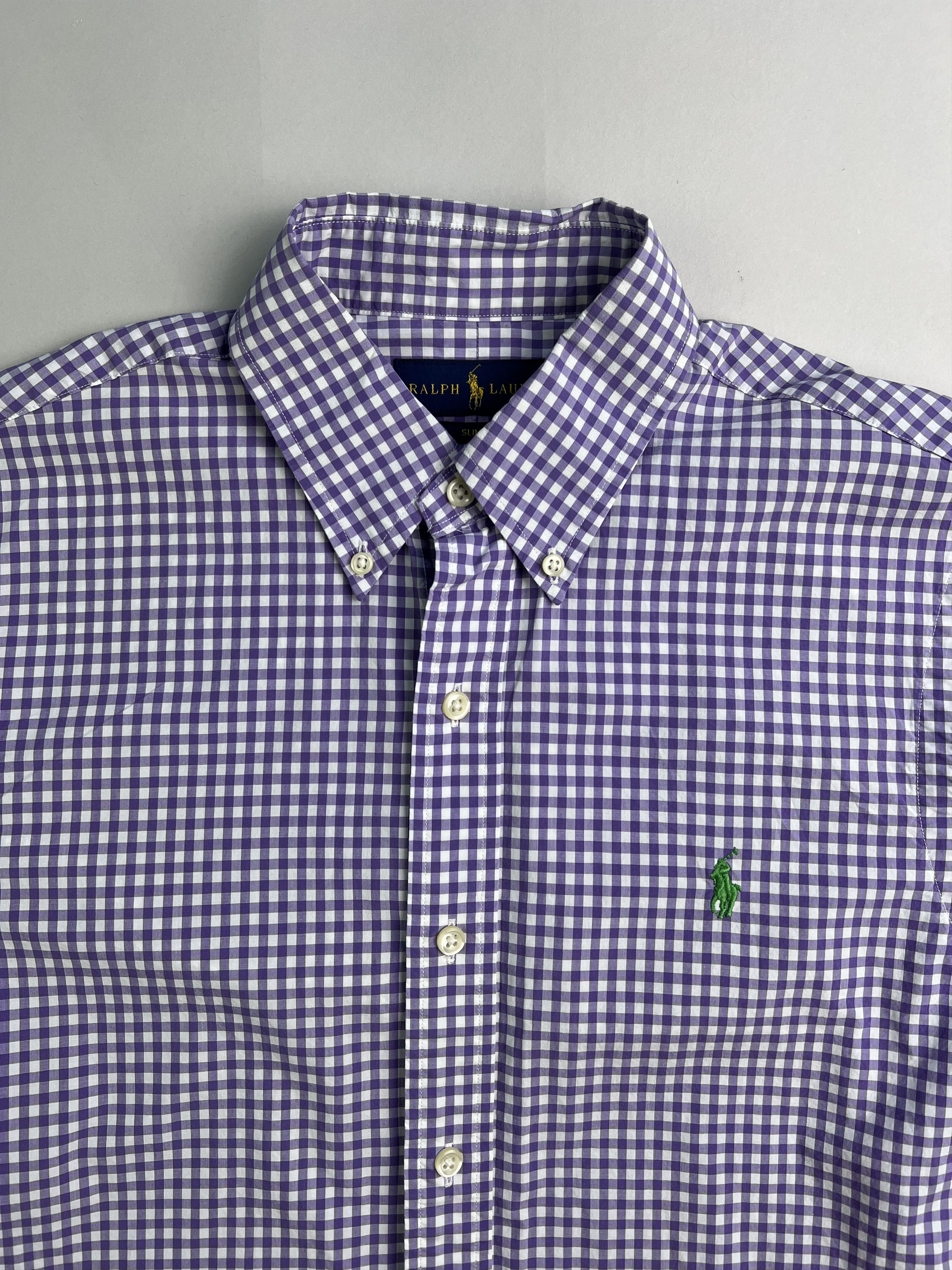 Ralph Lauren Ralph Lauren Cotton Checked Shirt White Pink Small Size US S / EU 44-46 / 1 - 2 Thumbnail