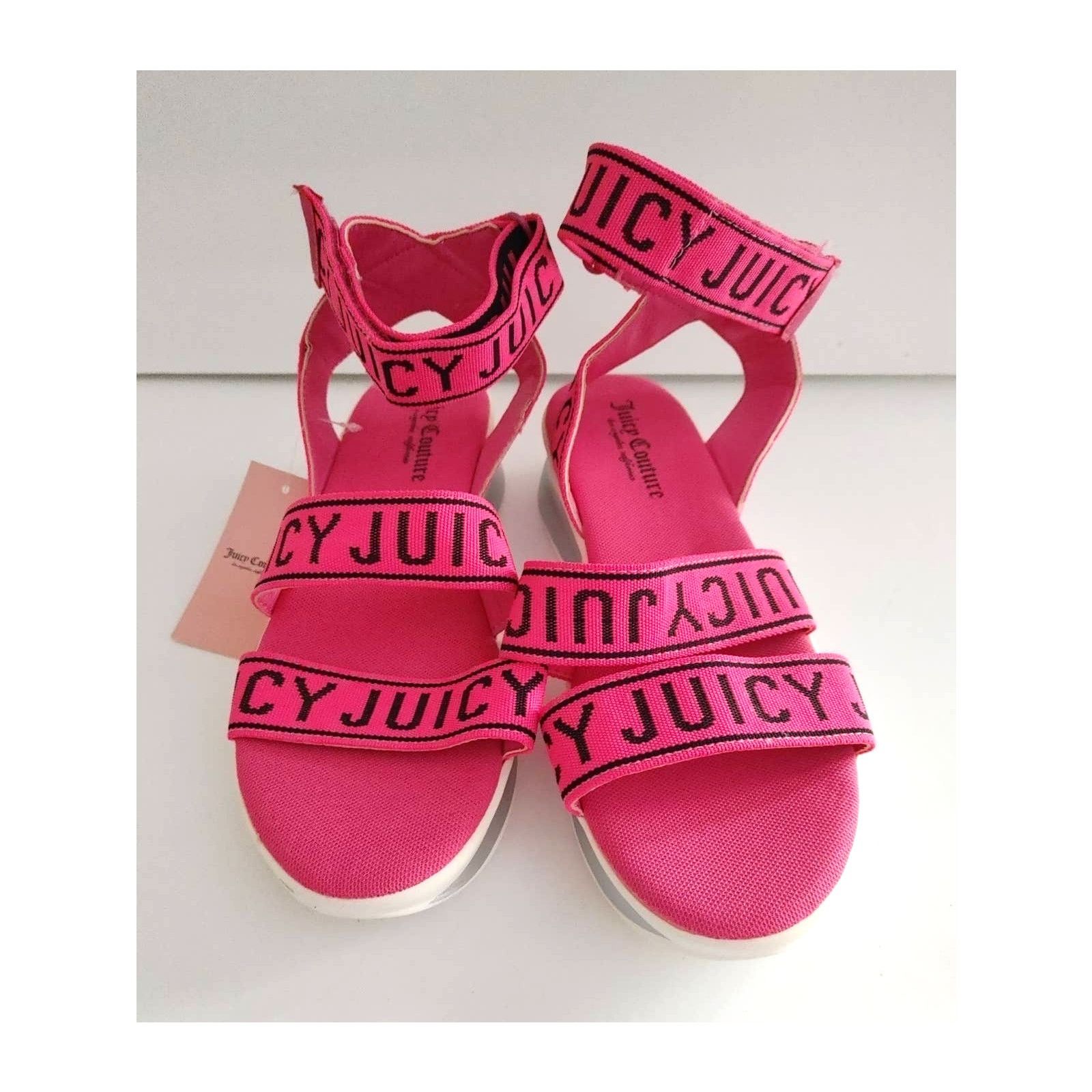 Juicy Couture Juicy Couture Impulse Wedge Sandals Sz 9 Pink Black NWT Size US 9 / IT 39 - 2 Thumbnail