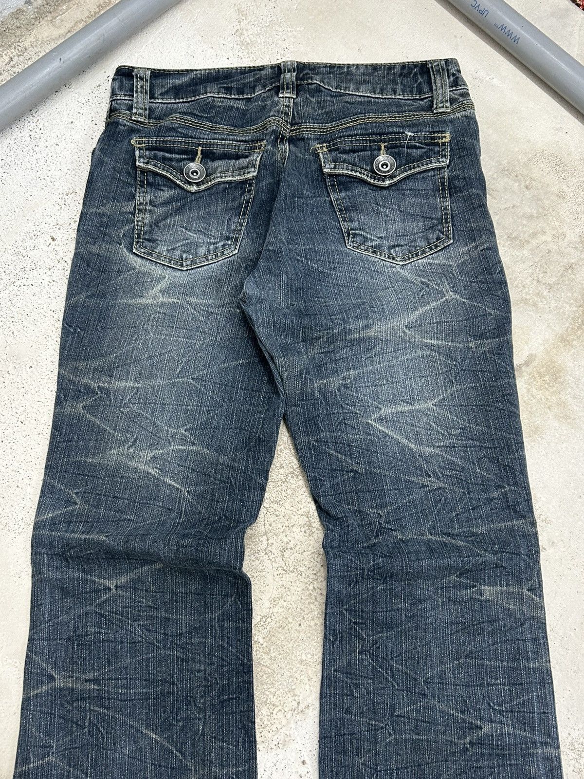 Hysteric Glamour × If Six Was Nine × Japanese Brand Flare Colza Japan Clawn Marks Fade Washed Heavy Whiskered Size US 30 / EU 46 - 14 Thumbnail