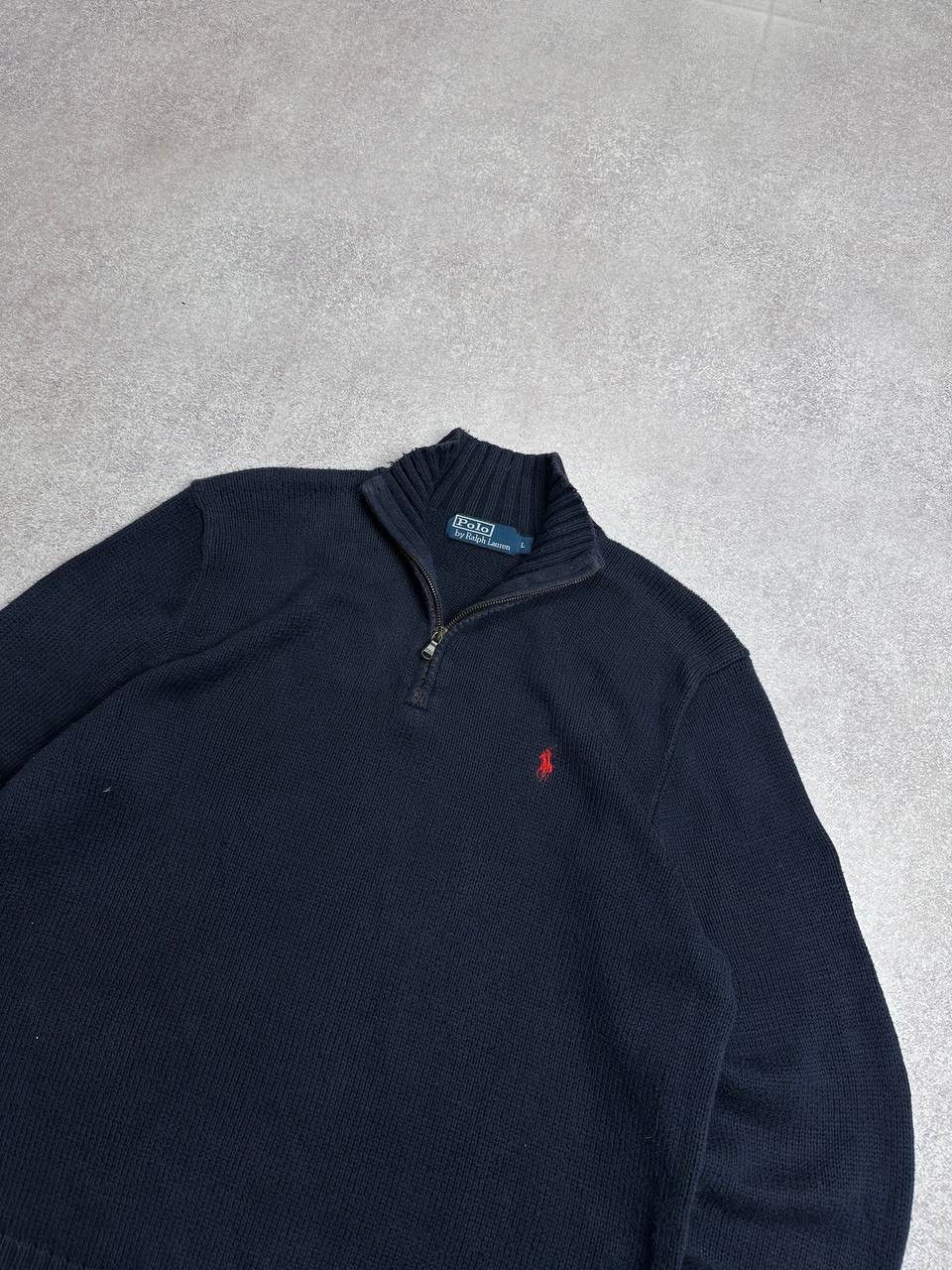 Polo Ralph Lauren Vintage Polo Ralph Lauren RLL Quarter Zip Sweater Rare L Size US L / EU 52-54 / 3 - 3 Thumbnail