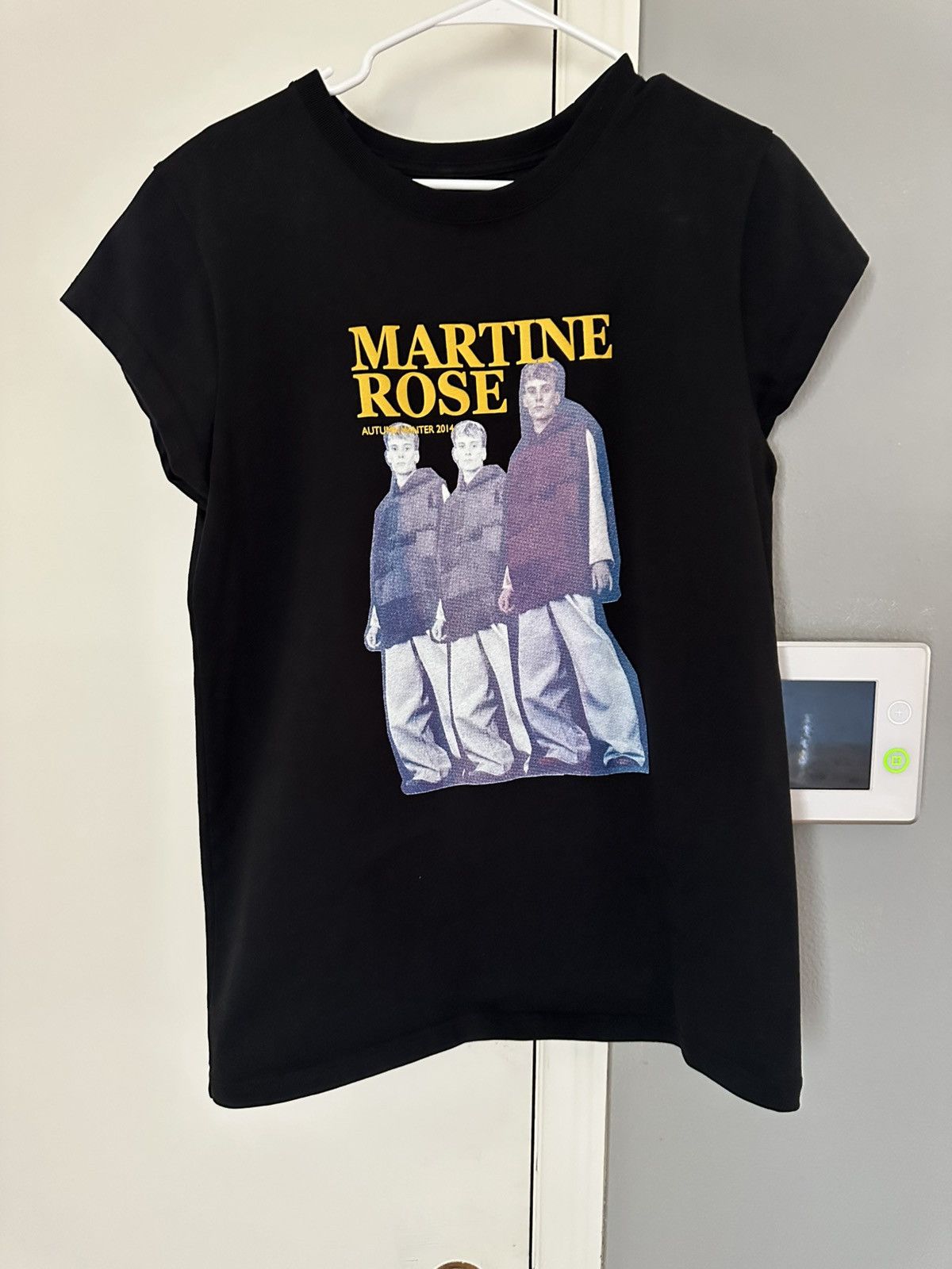 ウェア Martin Rose Twist Football T-Shirts (M) Martine Rose Twist Football Top White & Light Blue Stripe