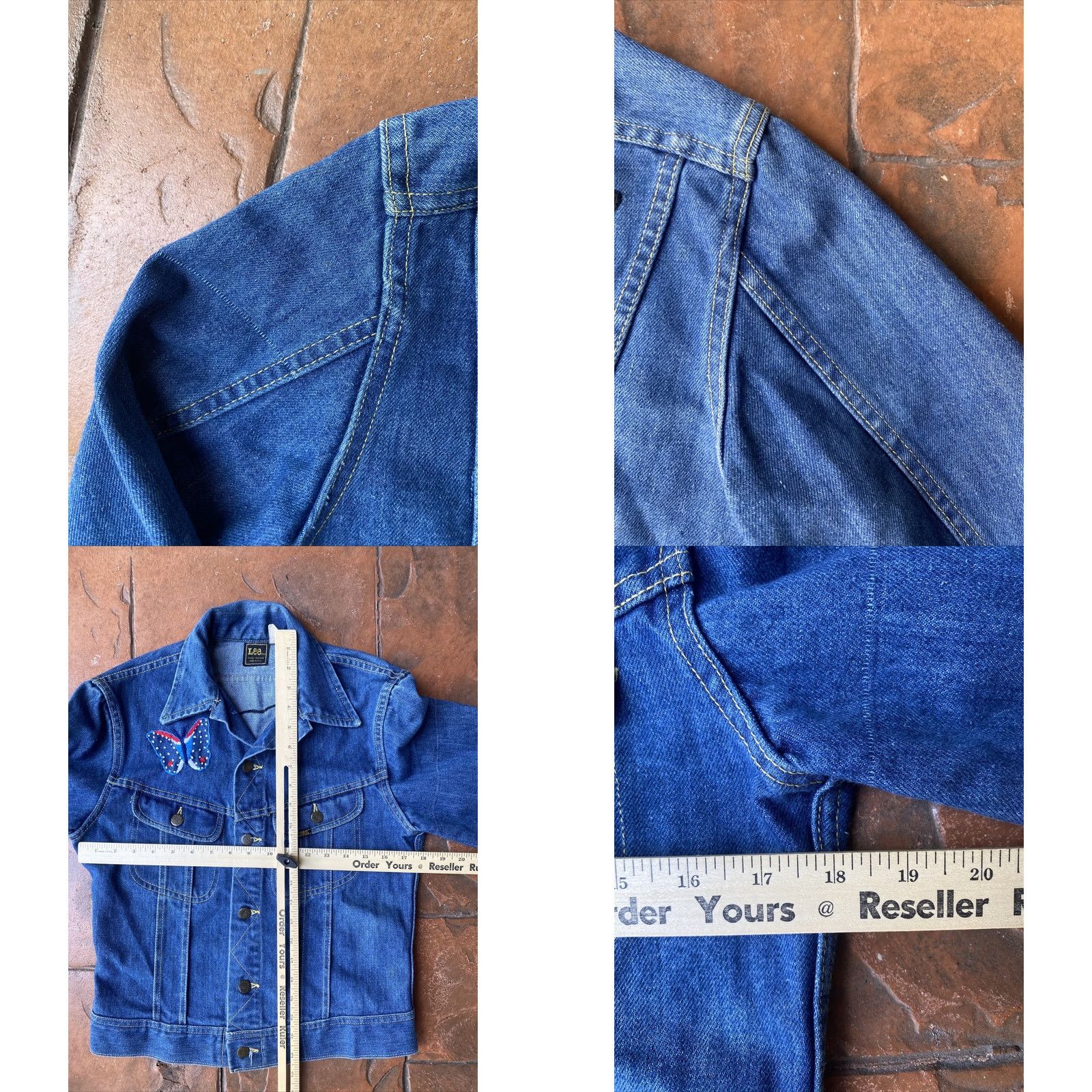 Lee VINTAGE Lee Riders Harley Davidson Denim Jacket Size 28" / US 6 / IT 42 - 9 Thumbnail