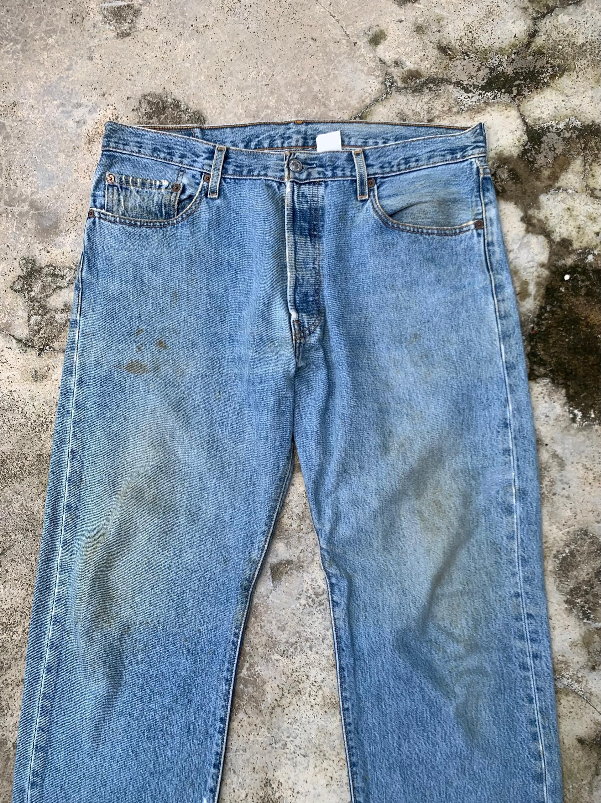 Levi's × Levi's Vintage Clothing × Vintage Rare Vintage Levis 501 Jeans X Geronimo Apache Denim Size US 36 / EU 52 - 4 Thumbnail