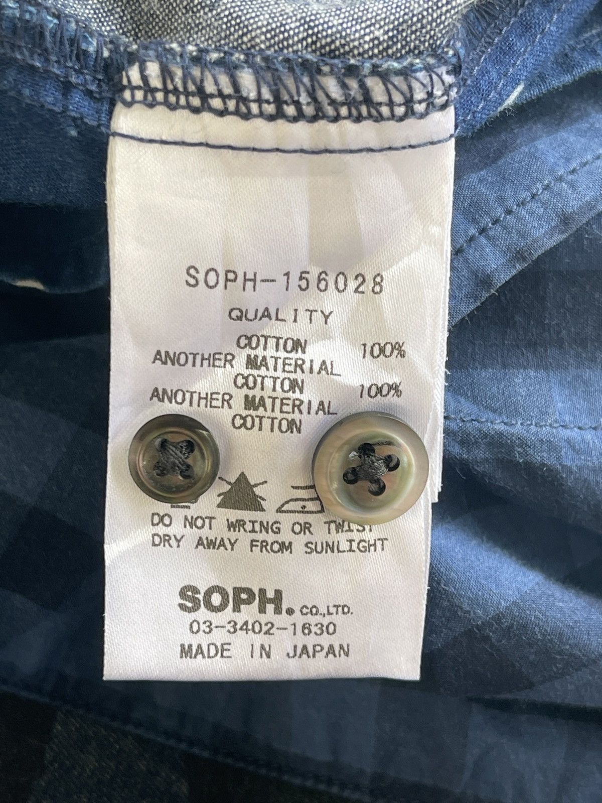 Sophnet. Sophnet Indigo Patchwork Shirt Size US S / EU 44-46 / 1 - 9 Thumbnail