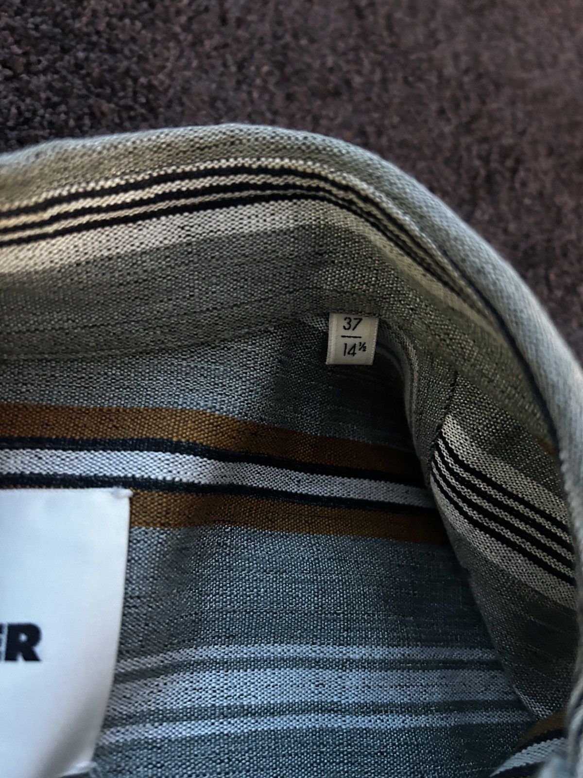 Jil Sander Jil Sander Shirt Striped Size US S / EU 44-46 / 1 - 4 Thumbnail