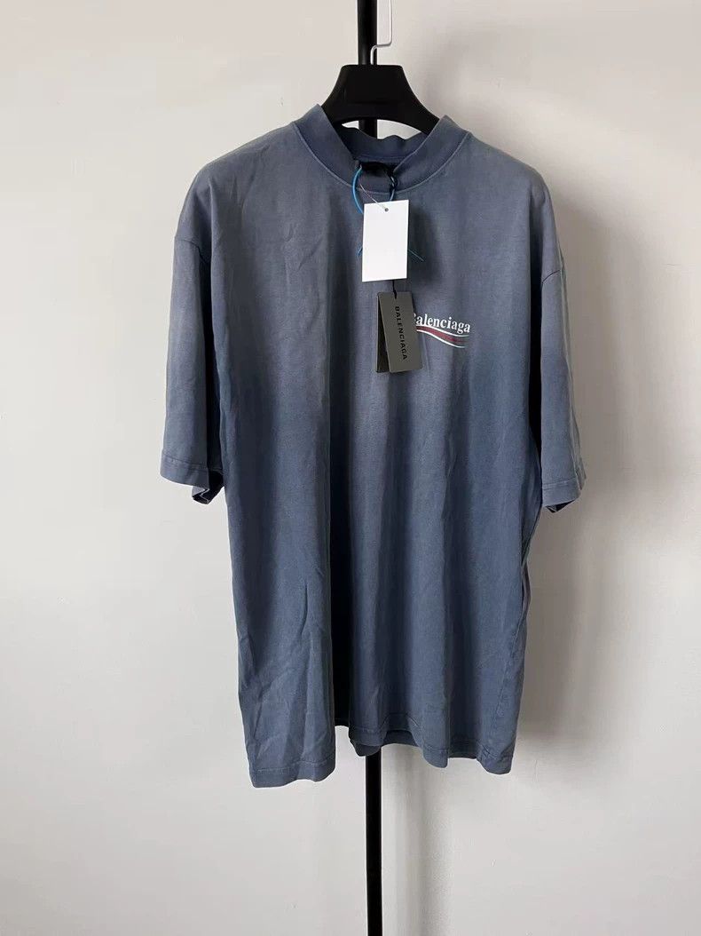 Balenciaga Balenciaga Short-sleeved T-shirt with half-high collar and Size US S / EU 44-46 / 1 - 1 Thumbnail