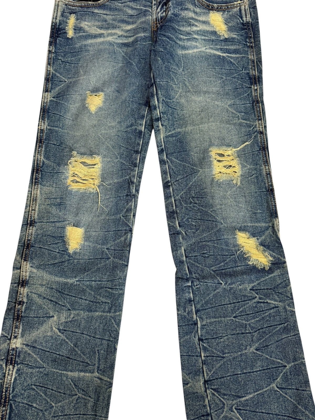 Japanese Brand Vintage Japanese World Bazaar Distressed Design Jeans Size US 29 - 5 Thumbnail