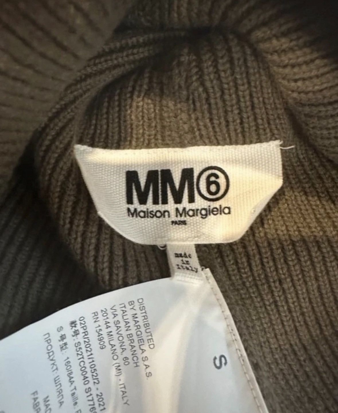 Maison Margiela Maison Margiela MM6 beanie hat knit unisex Size ONE SIZE - 3 Thumbnail