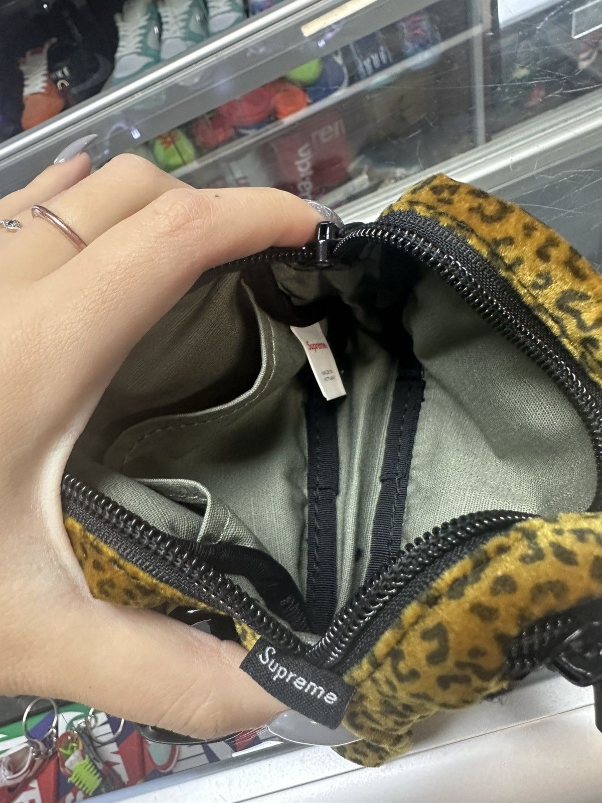 Supreme Supreme Velvet Mini Pouch (Brown) Size ONE SIZE - 3 Thumbnail